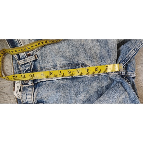 Abercrombie & Fitch Ultra High Rise Ankle‎ Straight Jeans Acid Wash Frayed 28/6R - Picture 6 of 10